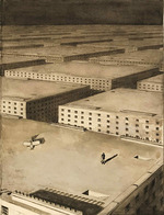 Devambez, André Victor Édouard - Lovers on the roof of a building