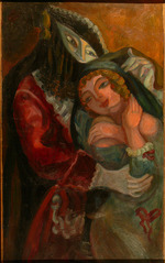 Sudeykin, Sergei Yurievich - Wall painting from the Cabaret The comedian's rest home 