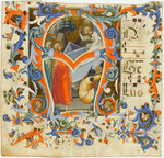 Lorenzo Monaco - Initial A from an Antiphonary