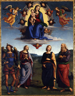 Perugino - Madonna in Glory with Saints (Pala Scarani)