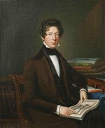 Lindh, Johan Erik - Portrait of the composer and violinist Fredrik Pacius (1809-1891)