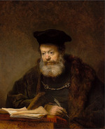 Rembrandt van Rhijn - The Scholar at the Lectern (The Father of the Jewish Bride)