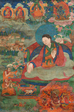 Tibetan culture - Thangka of Guru Dromtönpa