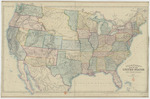 Stanford, Edward - Stanford's railway & county Map of the United States