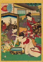 Kunisada II (Kunimasa III, Toyokuni IV), Utagawa - No. 8, Aoi, from the series Lady Murasaki's Genji Cards (Murasaki Shikibu Genji karuta)