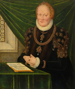 Cranach, Lucas, the Younger - Portrait of Anne of Denmark (1532-1585), Electress of Saxony