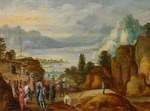 Momper, Joos de, the Younger - Mountain landscape with the shot of William Tell