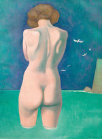 Vallotton, Felix Edouard - Baigneuse aux mouettes