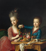 Hickel, Anton - Portrait of Caroline Pichler (1769-1843) and her brother