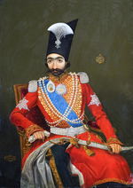 Kirmanshahi, Bahram - Portrait of Nasser al-Din Shah Qajar (1831-1896), Shahanshah of Persia