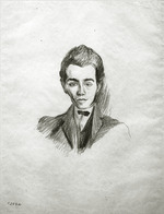 Delaunay, Robert - Portrait of the poet Louis Aragon (1897-1982)