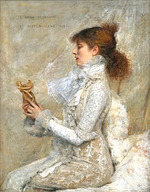 Bastien-Lepage, Jules - Portrait of the actress Sarah Bernhardt (1844-1923)
