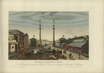 Courvoisier-Voisin, Henri - Vue de la barrière Saint-Denis, et de la présentation des clefs à Sa Majesté Louis XVIII le 3 mai 1814