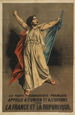 Gill, André, (after) - The French Communist Party calls to the union and effort for France and the Republic