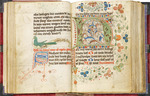 Anonymous master - Prayer book. German manuscript on parchment with initials decorated with flowers
