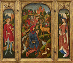 Spanish Forger - Travel triptych with Saint Eustace