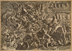Scultori (called Mantovano), Giovanni Battista - The Trojans repulsing the Greeks. After Giulio Romano
