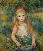 Renoir, Pierre Auguste - Girl with Flowers