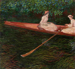 Monet, Claude - The Canoe on Epte