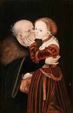 Cranach, Lucas, the Elder - The Ill matched Couple