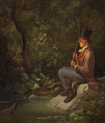 Spitzweg, Carl - An Angler By A Forest Stream