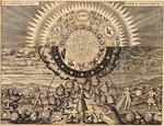 Merian, Matthäus, the Elder - The Alchemical World Landscape, from Opus medico-chymicum by Johann Daniel Mylius