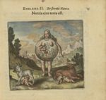 Merian, Matthäus, the Elder - Emblem 2. The Earth is his nurse. From Atalanta fugiens by Michael Maier