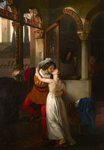 Hayez, Francesco - L'ultimo bacio dato a Giulietta da Romeo (The Last Kiss of Romeo and Juliet)