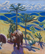 Gallen-Kallela, Akseli - Rhinoceros and Euphorbia trees