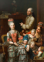 Ferrari, Pietro Melchiorre - Antonio Ghidini and his family