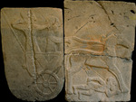 Late Hittite Art - Relief orthostat depicting a war chariot from Sam'al