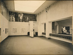 Anonymous - Secession. Main room with the Beethoven frieze by Gustav Klimt and Max Klinger's Beethoven statue