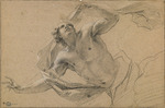 Vouet, Simon - Study for the figure of Zephyr