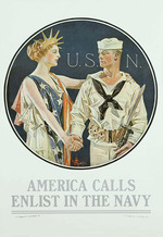 Leyendecker, Joseph Christian - America Calls - Enlist in the Navy