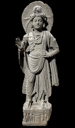 Buddhist art - Standing Bodhisattva, Shahbaz-Garhi, Pakistan