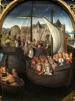 Memling, Hans - Saint Ursula Shrine: Departure from Basel