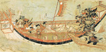 Anonymous - Illustrated Account of the Mongol Invasion (Moko Shurai Ekotoba), Detail: Battle of Koan