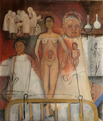 Kahlo, Frida - Frida and the Caesarean Operation or The Hospital