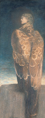 Khnopff, Fernand - La Médusa endormie (Sleeping Medusa)