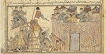 Anonymous - Sultan Mahmud of Ghazni and his forces attacking the fortress of Zaranj in 1003. From Jami' al-tawarikh