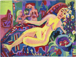 Kirchner, Ernst Ludwig - Nude on a Divan