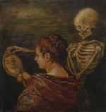 Thoma, Hans - Woman, mirror and death