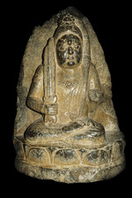 Buddhist art - Acala holding a flaming sword