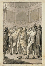 Chodowiecki, Daniel Nikolaus - The assassination of the Swedish King Gustav III at the masked ball in the Stockholm Opera