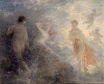 Fantin-Latour, Henri - Aurora, the goddess of the dawn, drives away the night