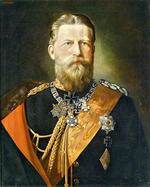 Pfüller, Minna - Portrait of Emperor Frederick III (1831-1888), King of Prussia in field marshal uniform