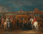 Meulen, Adam Frans, van der - The solemn entry of Louis XIV, King of France and Queen Maria Theresa into Douai