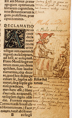 Holbein, Hans, the Younger - Folly in the Pulpit. Drawing for The Praise of Folly by Erasmus of Rotterdam