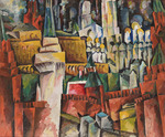 Lentulov, Aristarkh Vasilyevich - Kremlin. Urban landscape