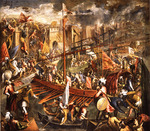Palma il Giovane, Jacopo, the Younger - The capture of Constantinople by the Crusaders  